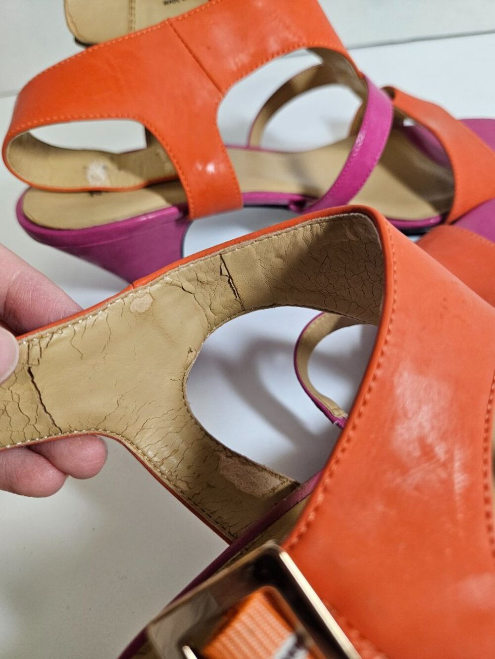 Nine West Patent Leather Sandal Heel - Picture 8 of 16